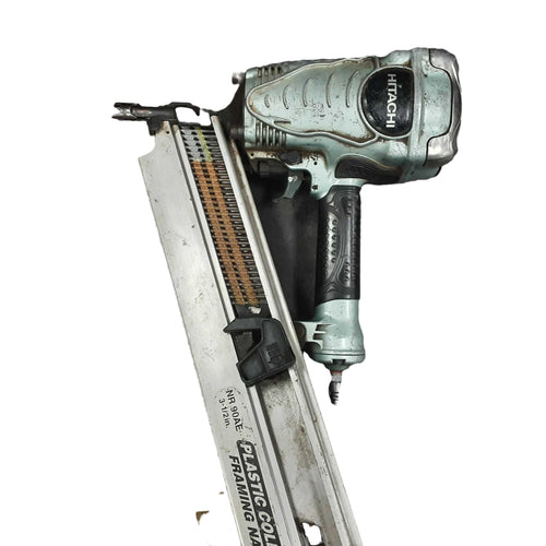 Hitachi Nr90ae Green Pneumatic Framing Nailer