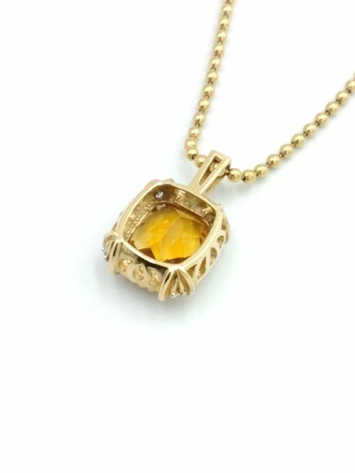 Diamond Pendant - Yellow Gold 14k (.585) 7.8 grams