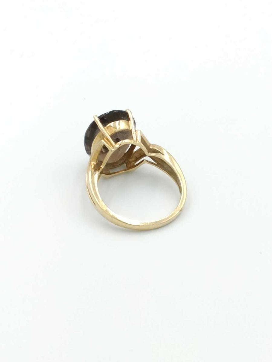 Women's Ring - Solitaire - Yellow Gold 10k (.417) 4.7 grams Size 7