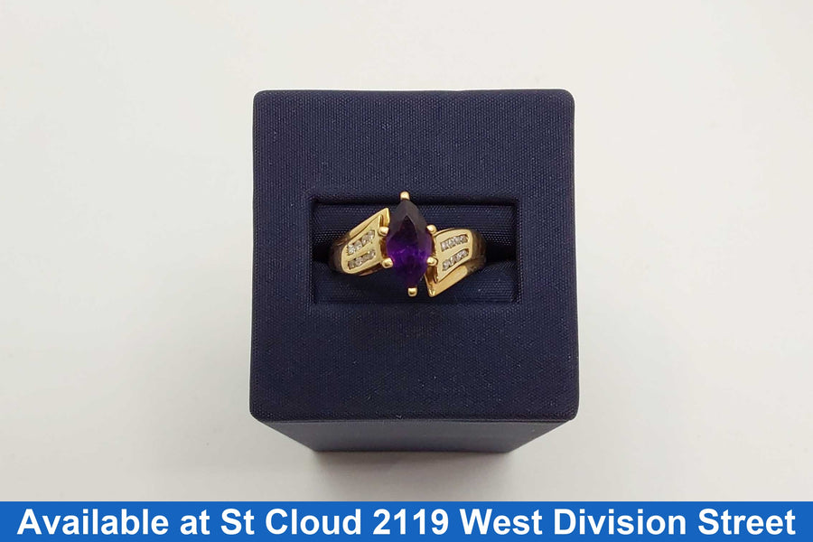 Women's Ring - Yellow Gold 10k (.417) 3.75 grams Size 7