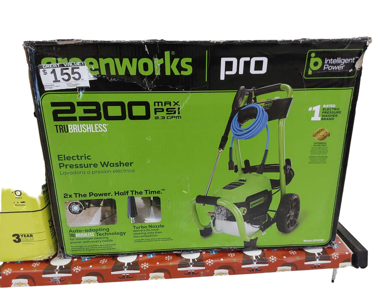 Greenworks Gpw2301 Green Corded Pressure Washer