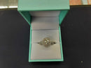 Ring - Engagement Set - White Gold 14k (.585) 4.2 grams Size 8.5