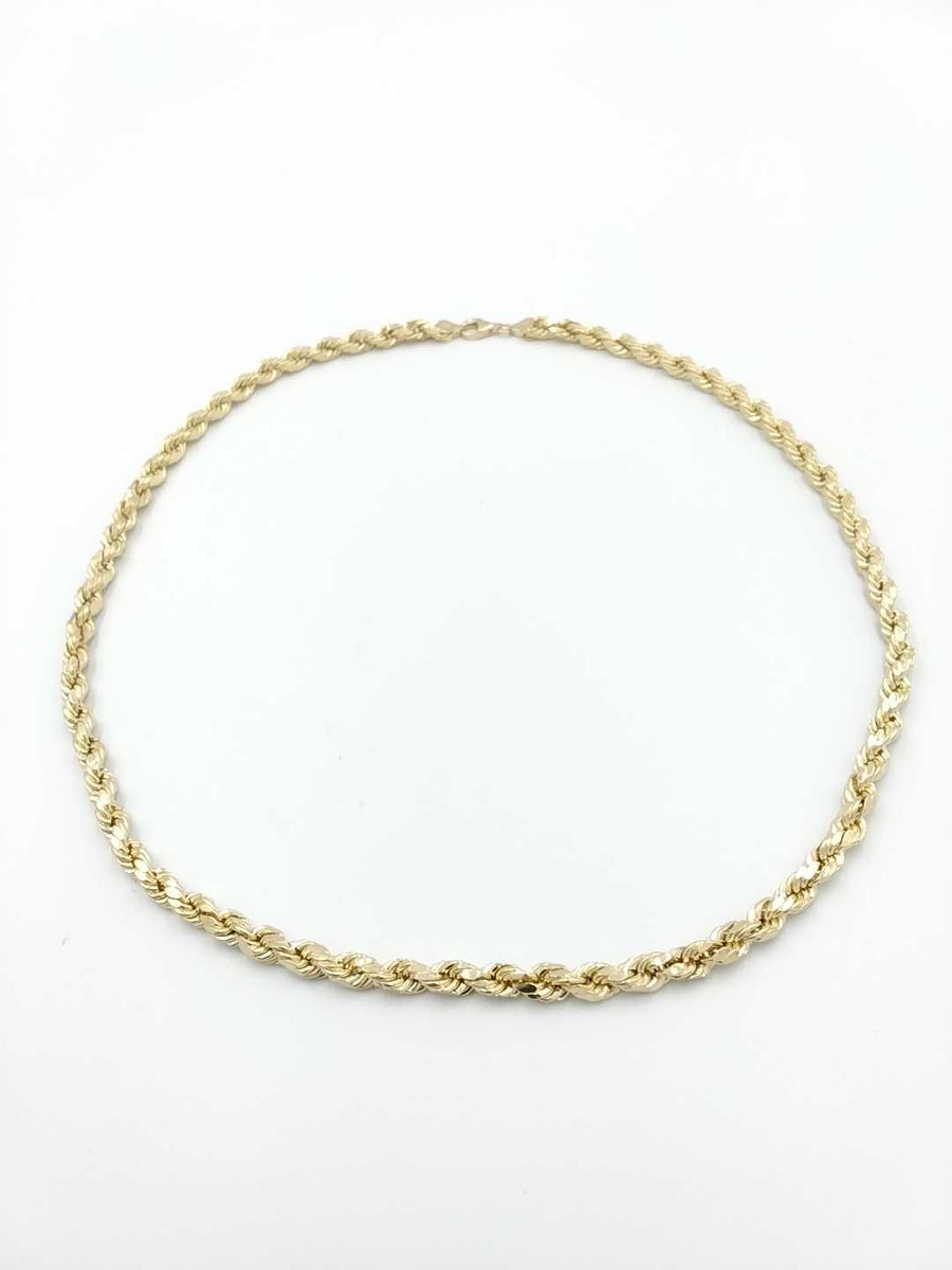 Rope Chain - Yellow Gold 10k (.417) 19 grams 24 inch