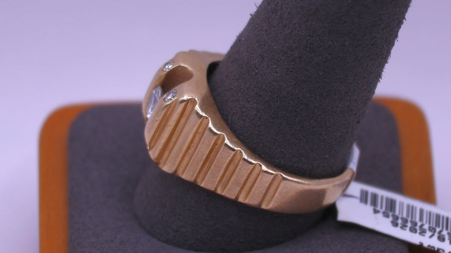 Men's Ring - Yellow Gold 14k (.585) 9.2 grams Size 10