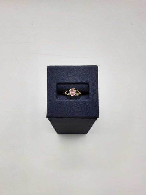 Women's Ring - Solitaire - Yellow Gold 14k (.585) 1.1 grams Size 20