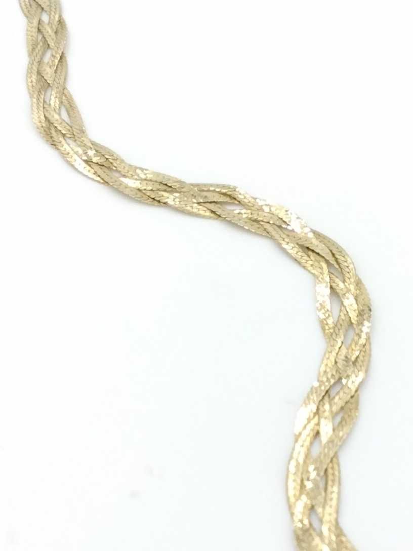 Herringbone Bracelet - Yellow Gold 14k (.585) 2.5 grams 8 inch