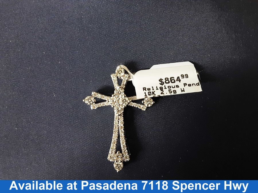 Religious Pendant - White Gold 10k (.417) 2.5 grams