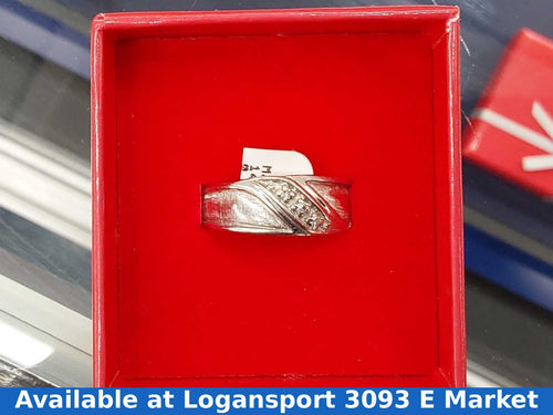Men's Ring - White Gold 14k (.585) 4.6 grams Size 8