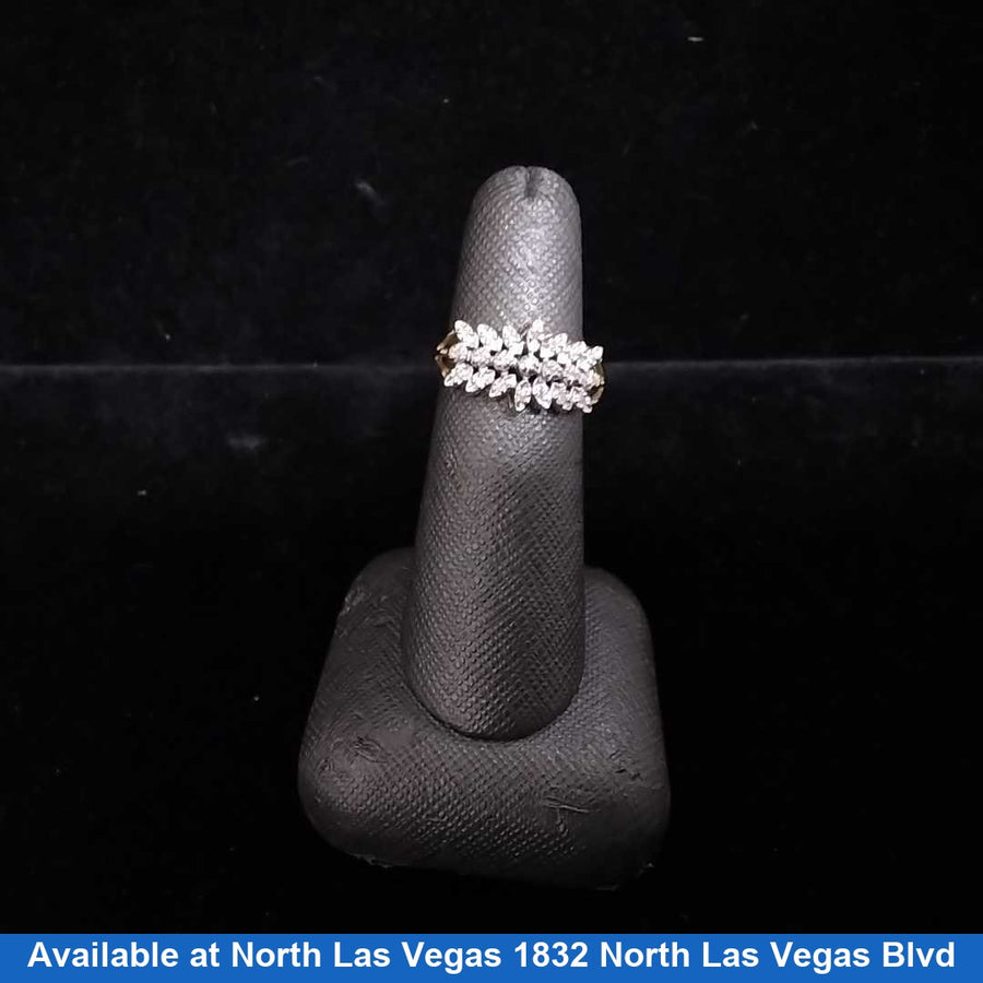 Women's Ring - Yellow Gold 10k (.417) 2.6 grams Size 6.5