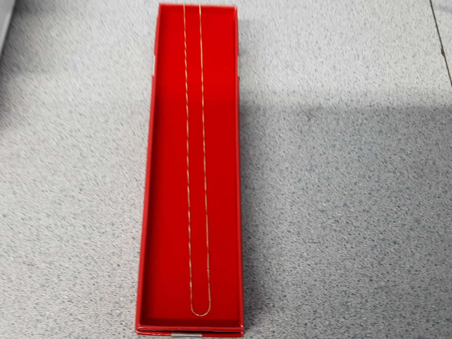 Box Chain - Yellow Gold 10k (.417) 1.1 grams 14 inch