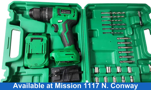 Anirona Aa2015-bl Green Cordless Standard Drill