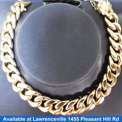 Cuban Link Bracelet - Yellow Gold 10k (.417) 28.4 grams 9 inch
