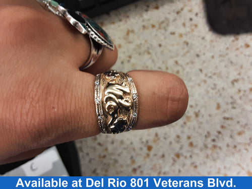 Women's Ring - Yellow Gold 10k (.417) 5.2 grams Size 7.5