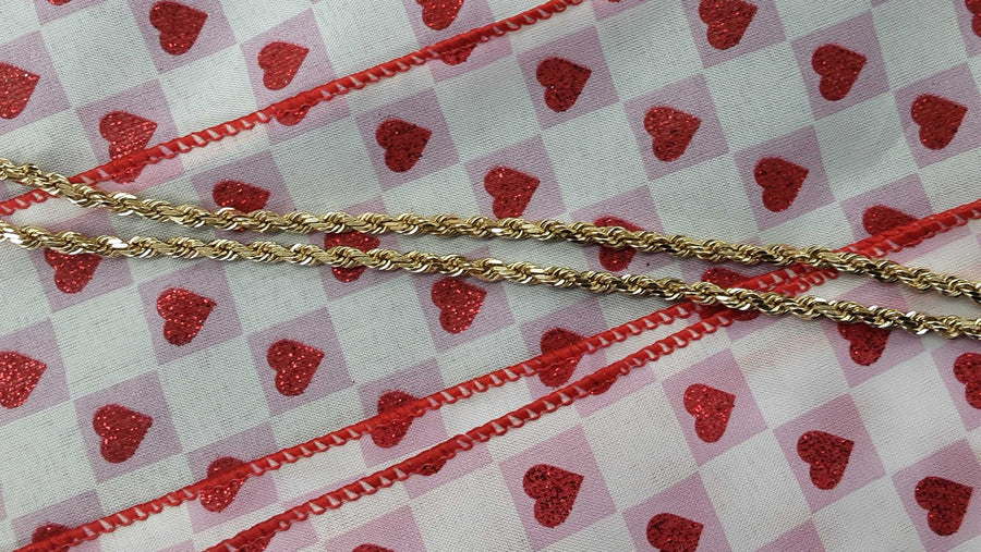 Rope Chain - Yellow Gold 14k (.585) 26.8 grams 22 inch