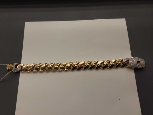 Cuban Link Bracelet - Yellow Gold 10k (.417) 24.8 grams 9 inch