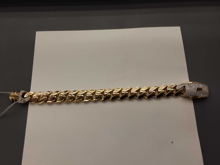 Cuban Link Bracelet - Yellow Gold 10k (.417) 24.8 grams 9 inch