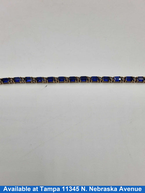 Tennis Bracelet - Yellow Gold 10k (.417) 10.2 grams 8 inch