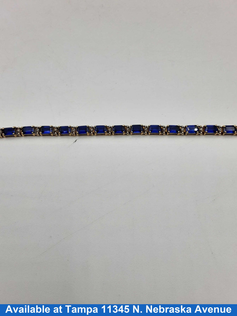 Tennis Bracelet - Yellow Gold 10k (.417) 10.2 grams 8 inch