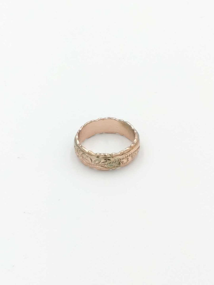 Ring - Wedding Band - Yellow Gold 14k (.585) 4.3 grams Size 7.5