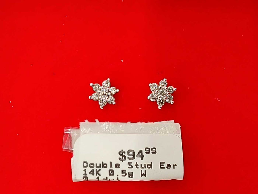 Earrings - White Gold 14k (.585) 1 grams