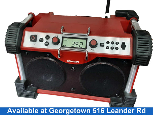 Sanjean Fat Box Red Boombox Radio