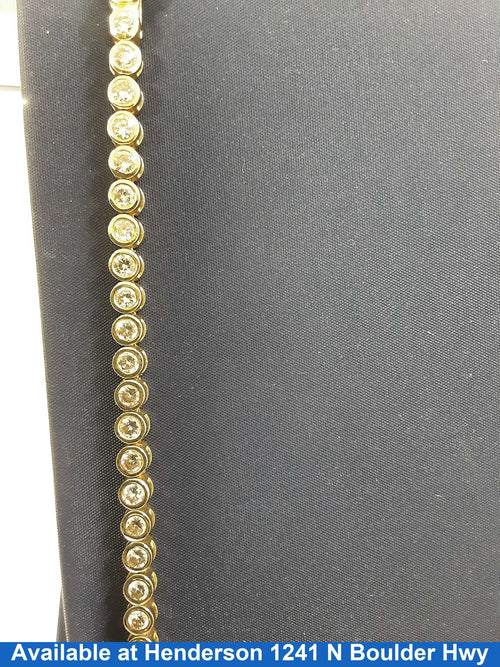 Tennis Bracelet - Yellow Gold 14k (.585) 13.4 grams 8 inch