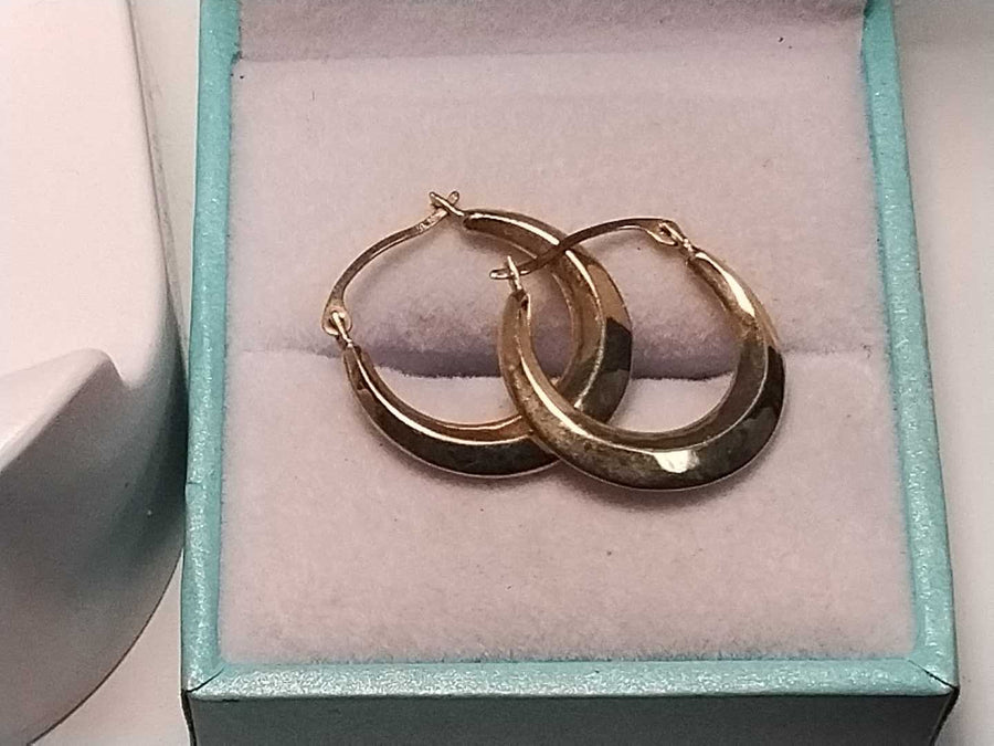 Hoop Earrings - Yellow Gold 10k (.417) 0.4 grams