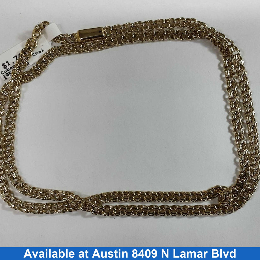 Cuban Link Chain - Yellow Gold 10k (.417) 15.2 grams 24 inch