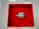 Ring - Engagement Set - White Gold 10k (.417) 4 grams Size 8.5