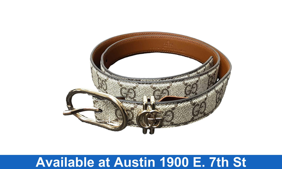 Gucci 013004-1ad1x-90-30-214351 Beige / Tan Belt / Buckle