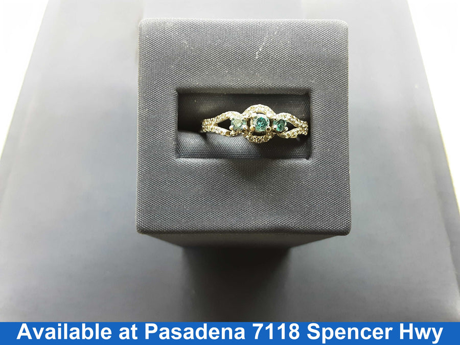 Women's Ring - White Gold 10k (.417) 2.9 grams Size 20