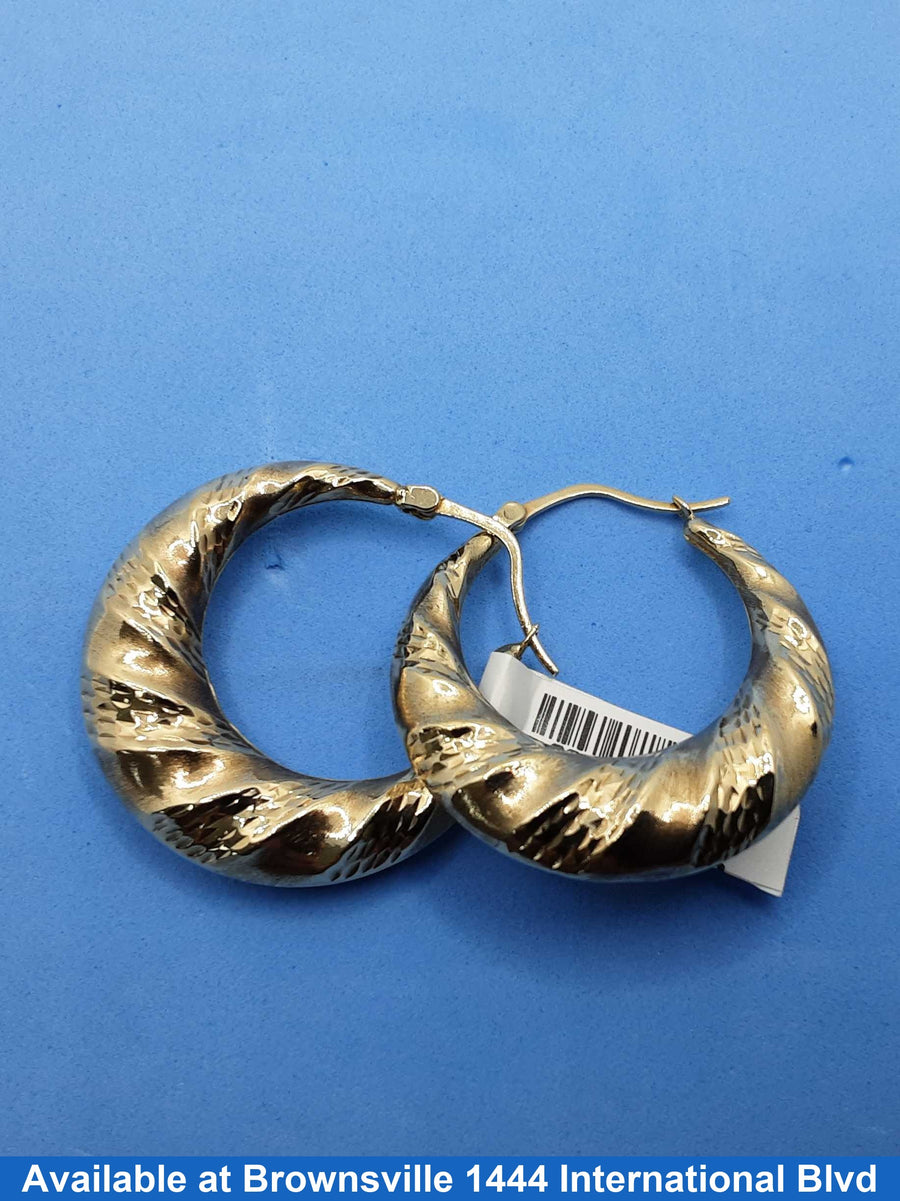 Shrimp Earrings - Yellow Gold 10k (.417) 3.4 grams