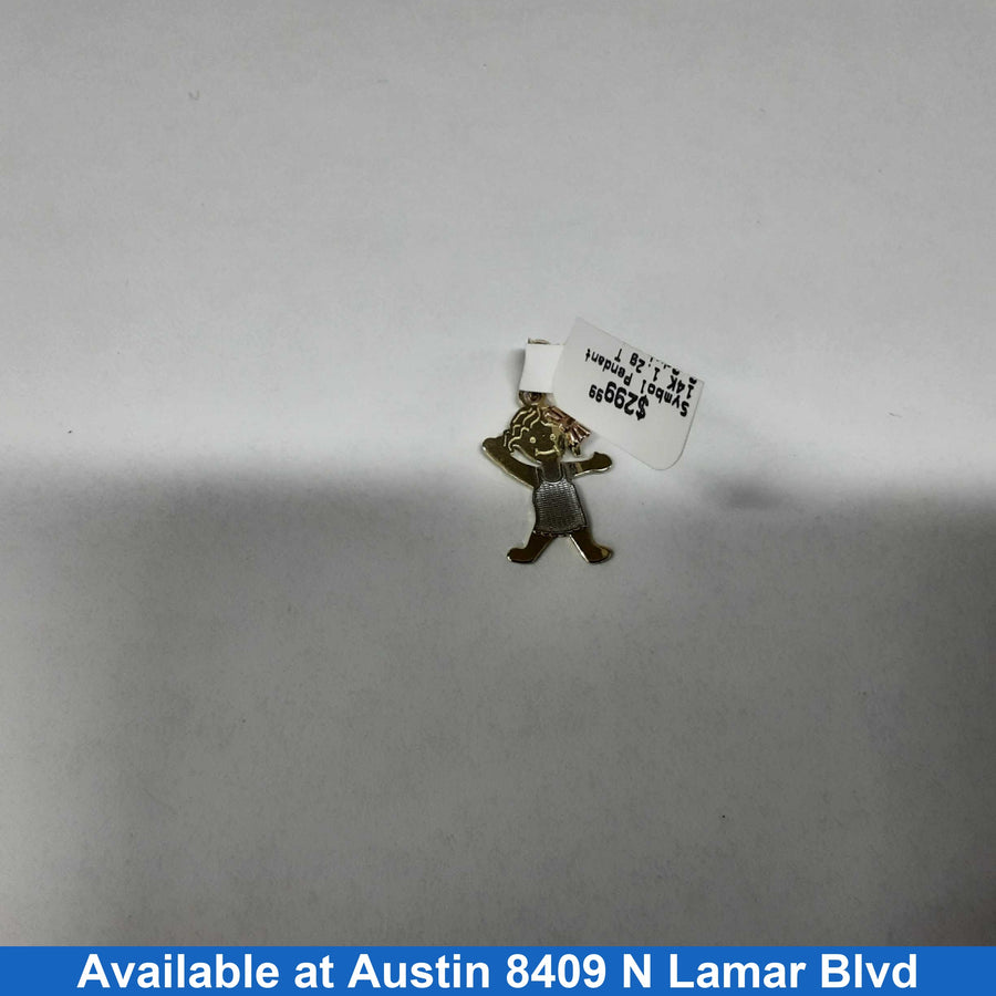 Symbol Pendant - Tricolor Gold 14k (.585) 1.2 grams