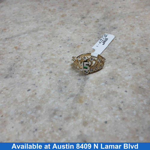 Women's Ring - Yellow Gold 14k (.585) 3.6 grams Size 7