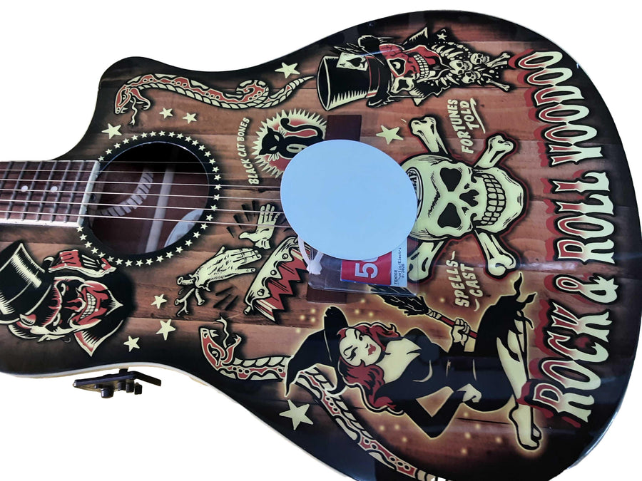 Fender T-bucket 300-ce Vince Ray Voodoo Multi-color Acoustic / Electric Classic Guitar
