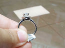 Women's Ring - Solitaire - White Gold 14k (.585) 4.6 grams Size 7