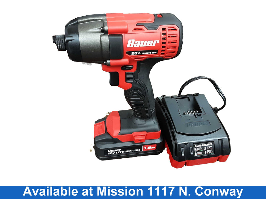 Bauer 1781c-b1 Red Cordless Impact Drill