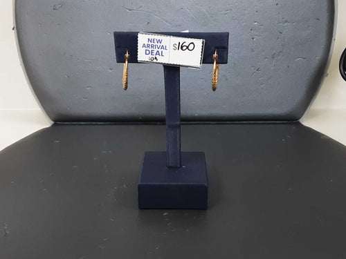 Hoop Earrings - Yellow Gold 10k (.417) 1.5 grams