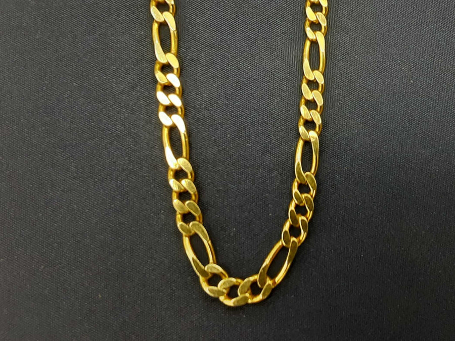Figaro Chain - Yellow Gold 14k (.585) 19.3 grams 20 inch