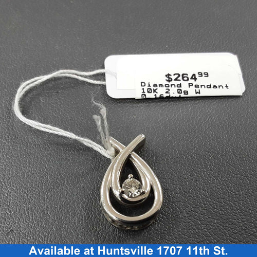 Diamond Pendant - White Gold 10k (.417) 2 grams