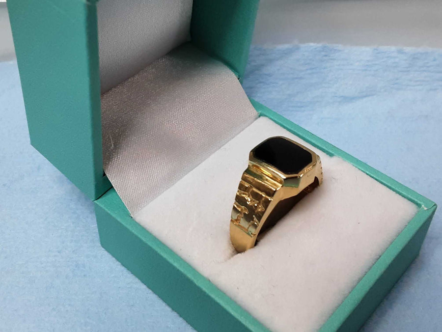 Men's Ring - Yellow Gold 14k (.585) 7.5 grams Size 10