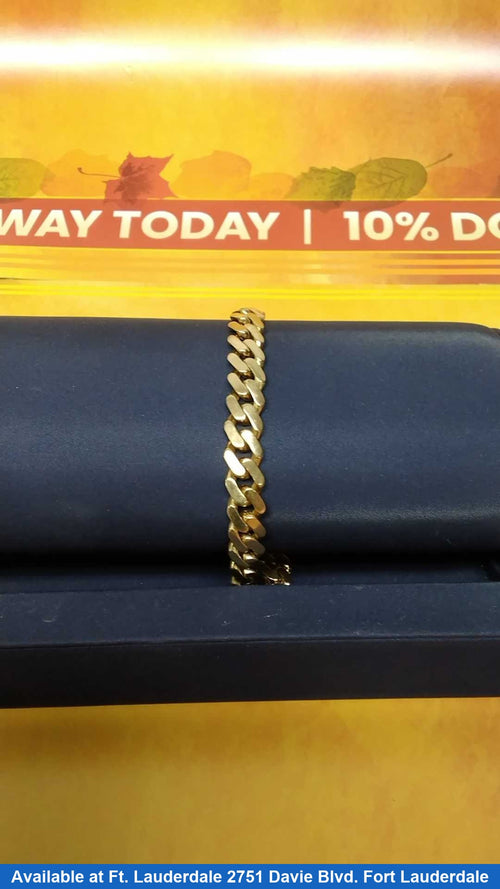 Cuban Link Bracelet - Yellow Gold 10k (.417) 14 grams 10 inch