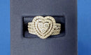 Ring - Wedding Set - White Gold 10k (.417) 6.9 grams Size 20