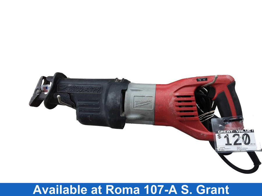 Milwaukee 6538-21 Red Corded Reciprocating Saw