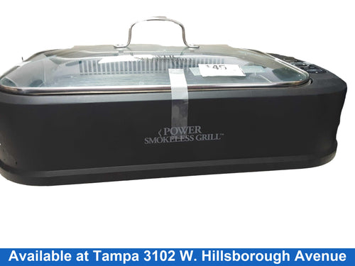 Power Smokeless Grill Black Electric Grill / Smoker