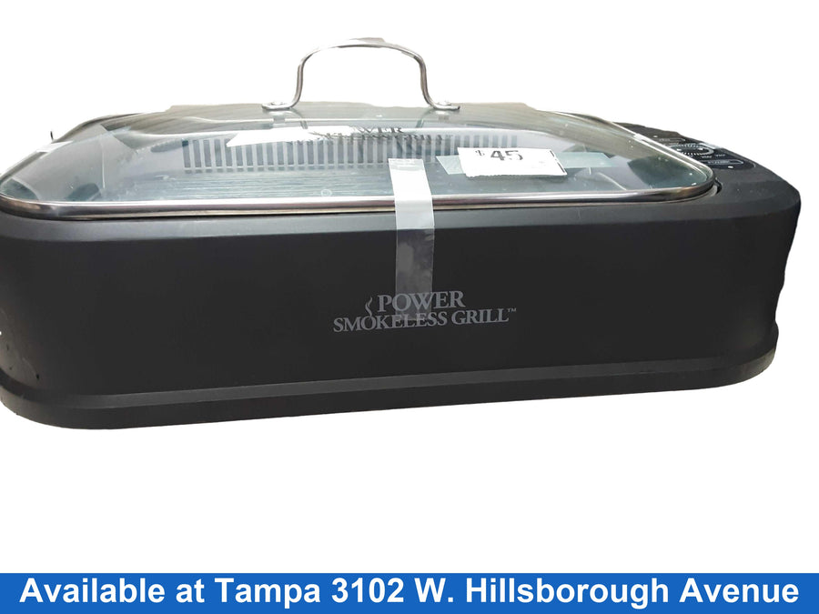 Power Smokeless Grill Black Electric Grill / Smoker