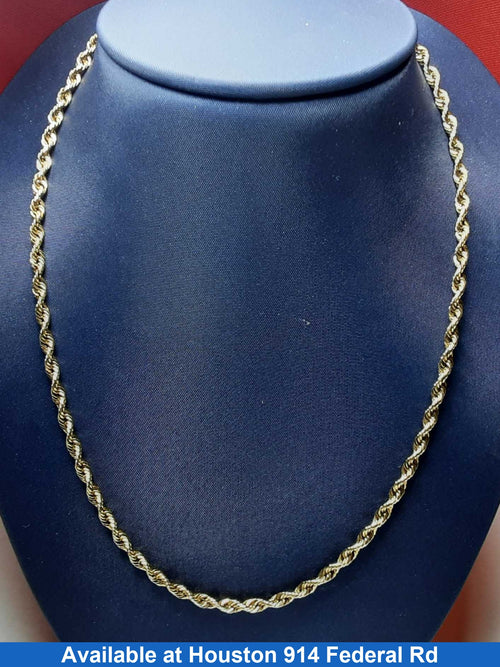 Rope Chain - Yellow Gold 10k (.417) 10.7 grams 20 inch