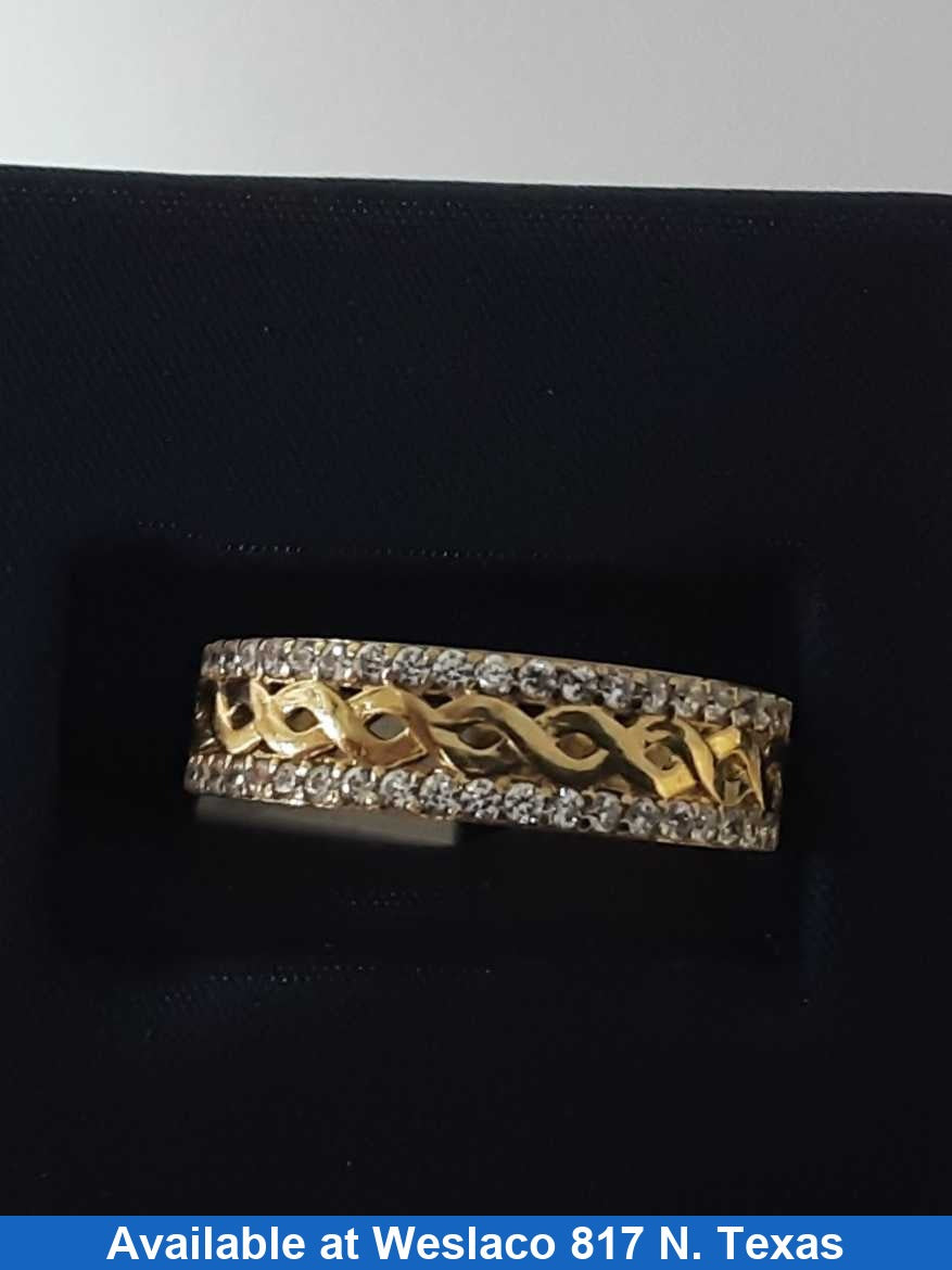 Ring - Wedding Band - Yellow Gold 10k (.417) 1.8 grams Size 7.5