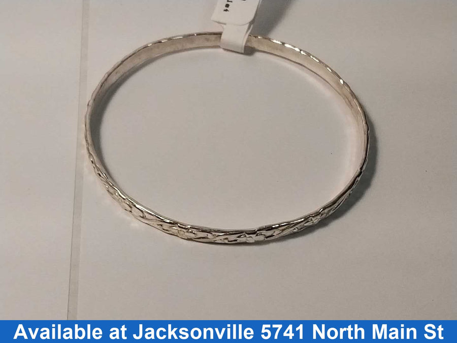 Bangle Bracelet - Silver 6.4 grams 6 inch