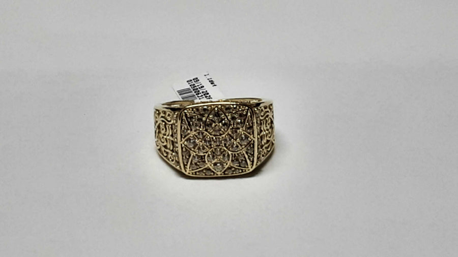 Men's Ring - Yellow Gold 10k (.417) 5.1 grams Size 11.5